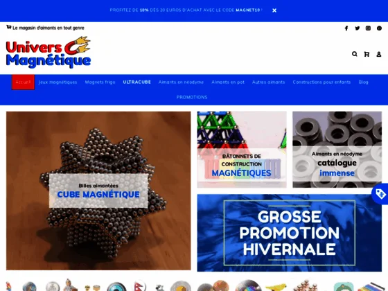 Univers Magnétique : le site pour aimants