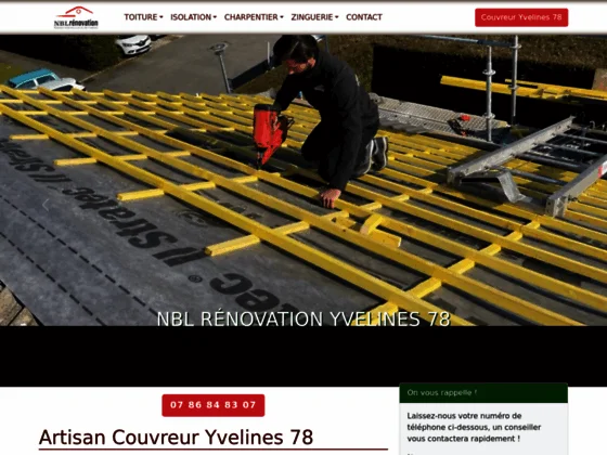 Artisan couvreur dans les Yvelines 78