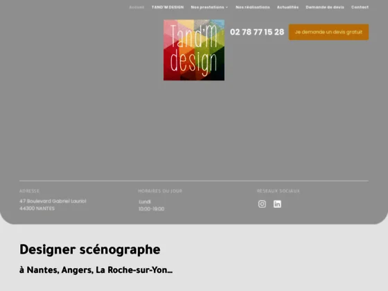 Inscription en scénographie participative avec Tand'm Design à Nantes