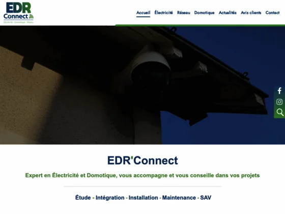 EDR Connect : électricien domotique - chauffagiste près de Tours | Indre-et-Loire (37)