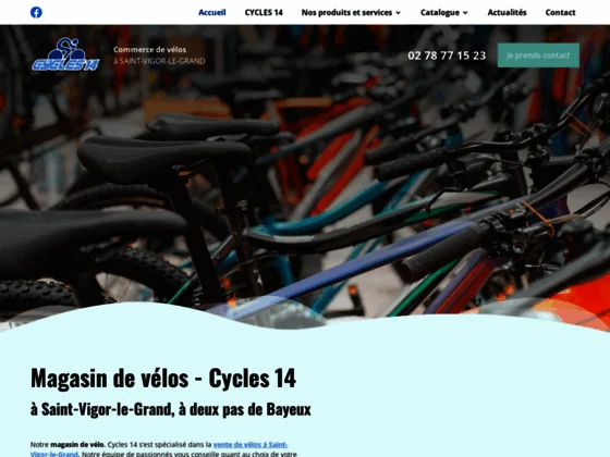 CYCLES 14, vente de vélos neufs et d’occasion dans les environs de Caen