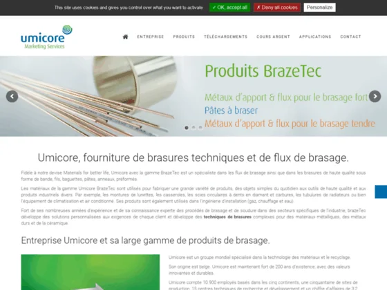 Fourniture de brasures techniques et de flux de brasage