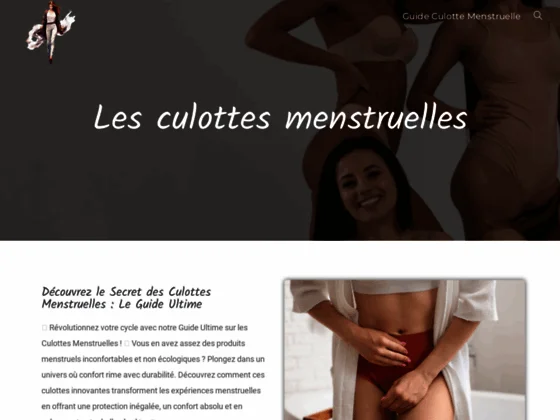 Tout savoir sur les culottes menstruelles