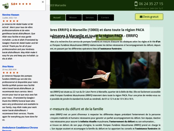 Assistance funéraire à Marseille