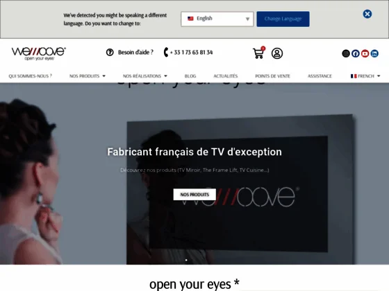 WEMOOVE TV /// Fabricant Français de téléviseurs - TV Miroirs, TV Cuisine, TV Étanches...