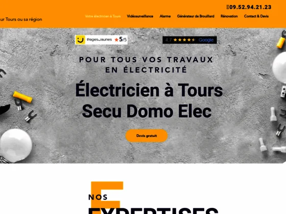 Secu Domo Elec : électricien à Tours