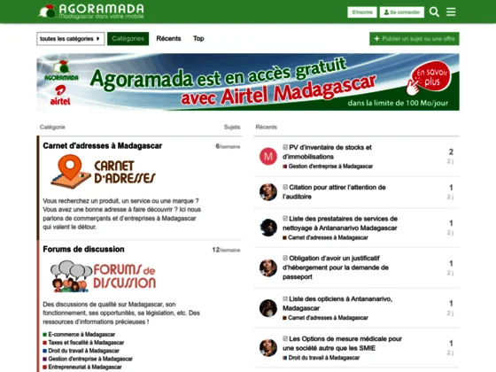 Agoramada, site web de qualité à Madagascar
