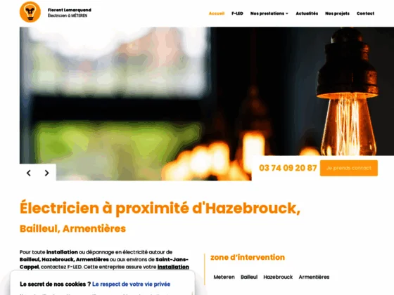 Installation électrique dans les hauts-de-France par F-LED