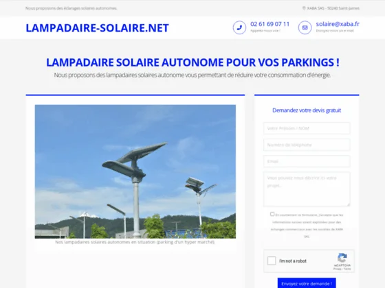 Lampadaire solaire