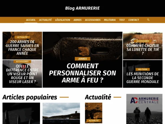 Blog sur les armes