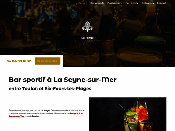 Cocktails maison alcoolisées et soft chez La Forge, bar à La Seyne-sur-Mer