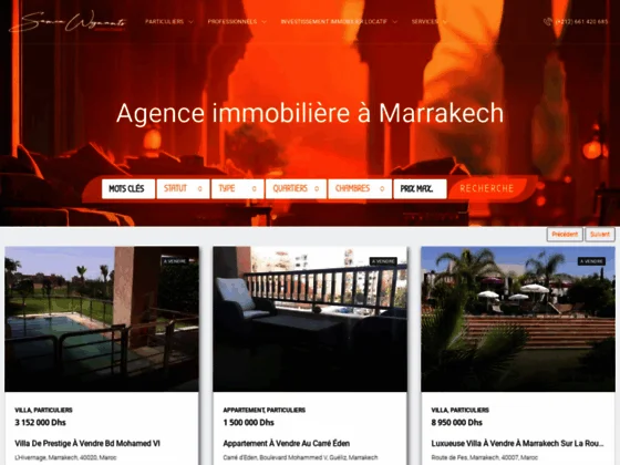Annonces immobilieres a Marrakech