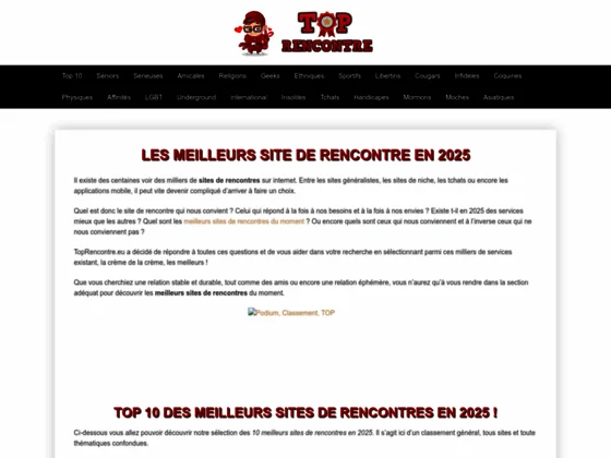 Les meilleurs sites de rencontre