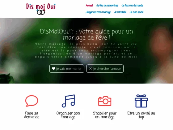 Guide du mariage dismoioui.fr