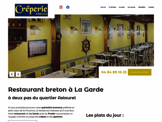 Le Kerliza, restaurant spécialiste de gastronomie bretonne à La Garde