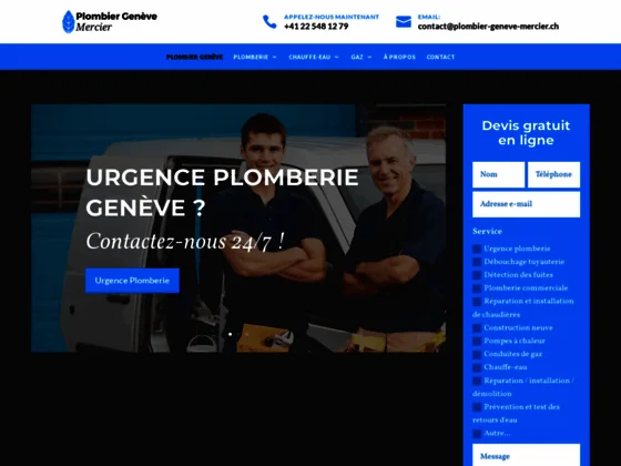 Plombier-Genève-Mercier