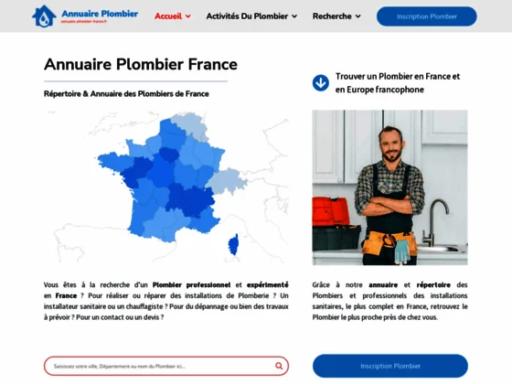 Annuaire des plombiers de France