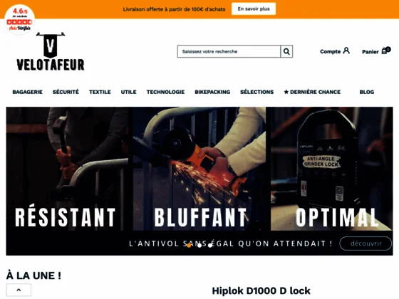 Vente d'accessoires pour vélo urbain