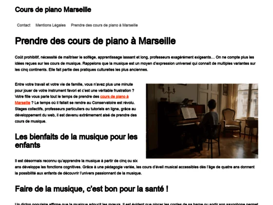 Cours de piano à Marseille