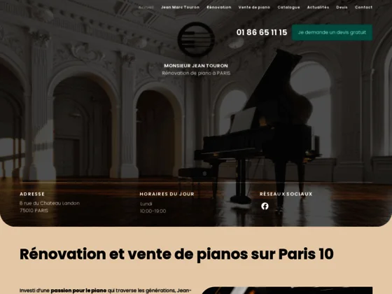 Rénovation et vente de pianos sur Paris
