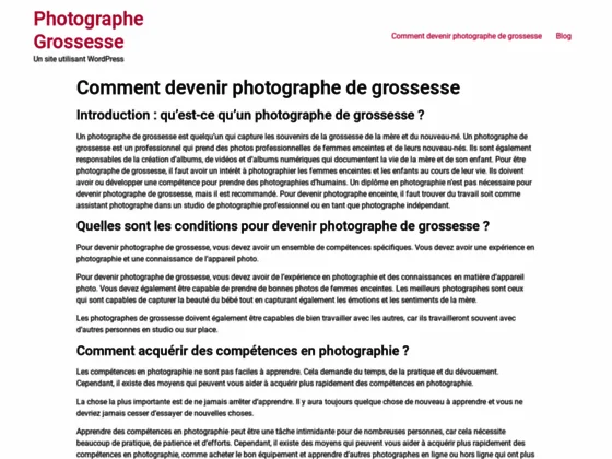 Photographe de grossesse