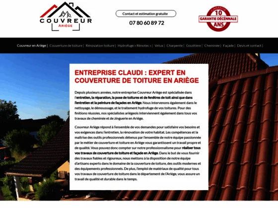 Couverture toiture Ariège