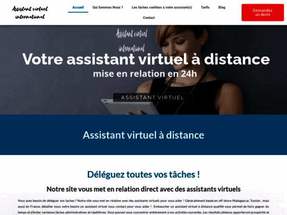 Assistant virtuel international