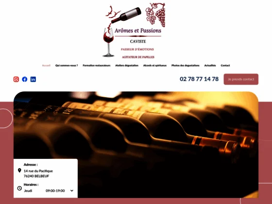 Arômes et Passions, votre cave à vins implantée à Belbeuf