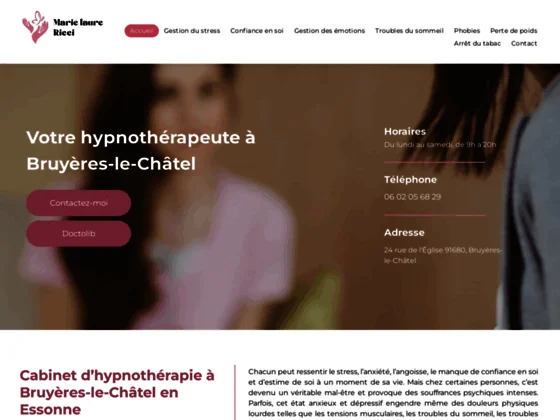 Hypnose pour la confiance en soi à Bruyères-le-Châtel, Marie Laure Ricci