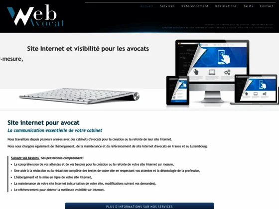 création site internet avocat, référencement site internet avocat : agence Web Avocat