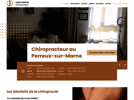 Pour reprendre le sport après une blessure, contactez le cabinet de chiropraxie d'Axelle 