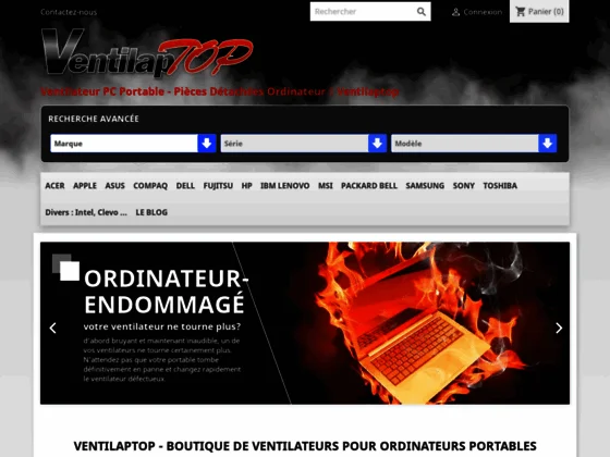 Ventilaptop - Vente en ligne de ventilateurs pour ordinateurs portables