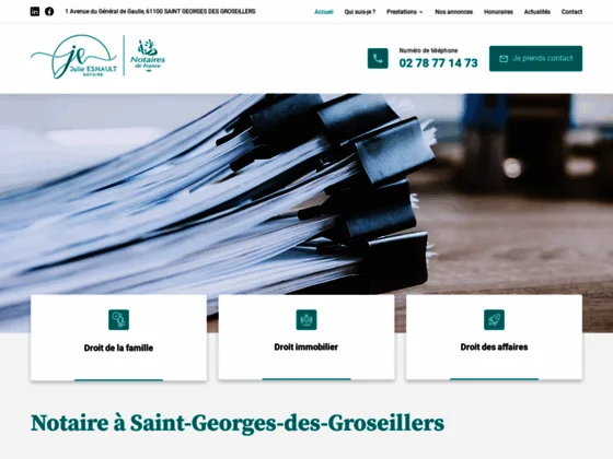 Notaire à Saint-Georges-des-Groseillers près de Flers