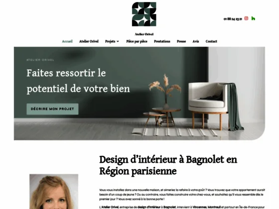 Contactez Géraldine Orivel, votre designer d’intérieur près de Bagnolet et Vincennes