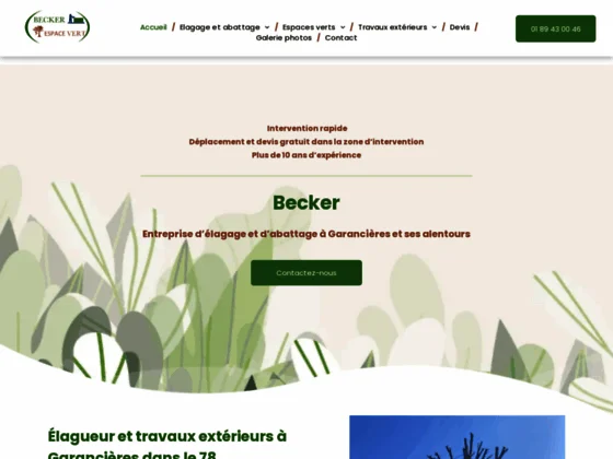 entreprise d’élagage à Yvelines, Becker 