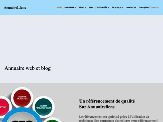 Annuaireliens annuaire généraliste et blog en ligne pour améliorer votre référencement.