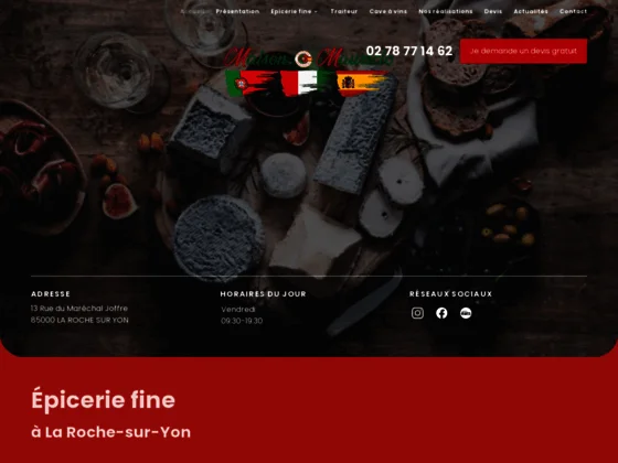 Confiez l’organisation de votre apéro dînatoire chez Maison Mauricio à La Roche-sur-Yon