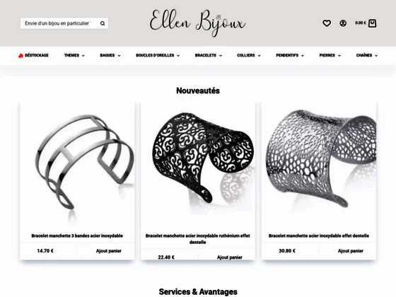 Boutique de bijoux fantaisie femme