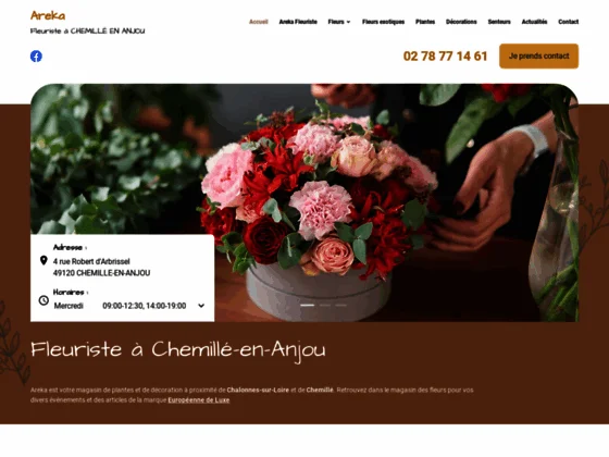 Votre fleuriste Areka vous accueille à Chemillé-en-Anjou