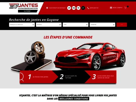Jante voiture Guyane