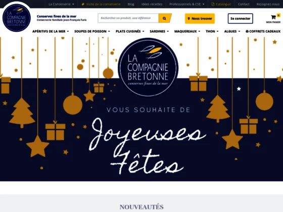 Fabrication et vente de conserves de produits de la mer