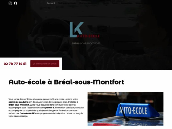Auto-école LK, obtenez le code de la route à Bréal-sous-Montfort