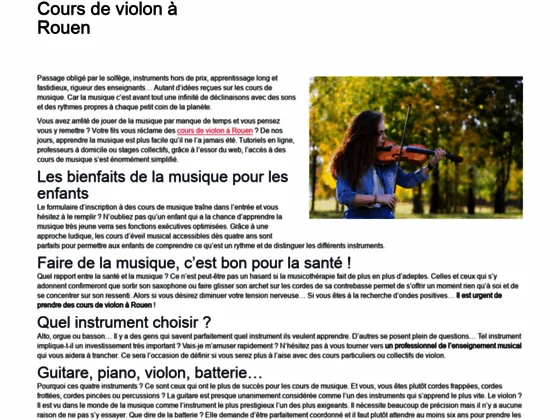 Cours de violon Rouen
