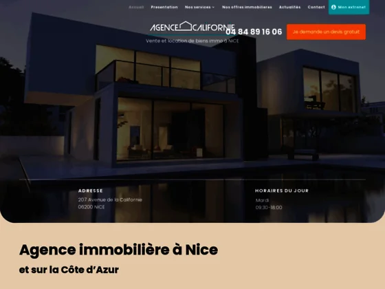 Vendez votre maison grâce à l’Agence Californie située à Nice