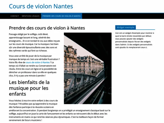 Cours de violon à Nantes