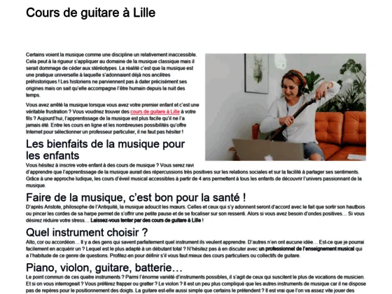 Cours de Guitare à Lille
