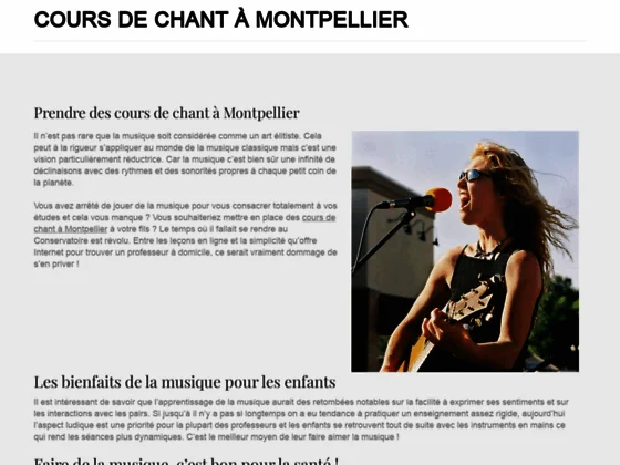 Cours de chant à Montpellier