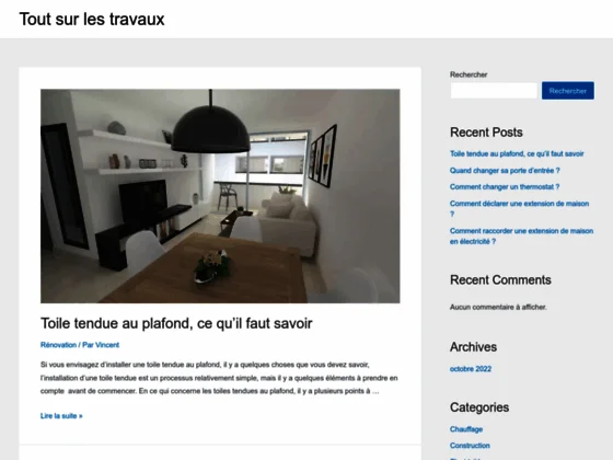 Tout sur les travaux