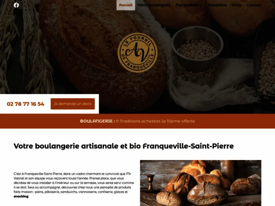 Commandez votre baguette artisanale et bio au Fournil de Franqueville-Saint-Pierre