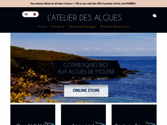 L'Atelier des Algues, fournisseur de cosmétiques bio Algalys